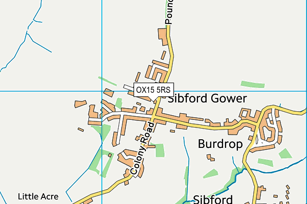OX15 5RS map - OS VectorMap District (Ordnance Survey) OX15 5RS map - OS VectorMap District (Ordnance Survey)