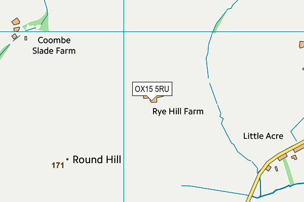 OX15 5RU map - OS VectorMap District (Ordnance Survey) OX15 5RU map - OS VectorMap District (Ordnance Survey)