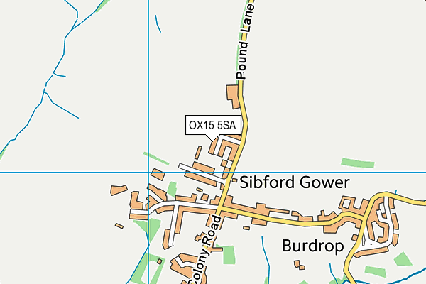 OX15 5SA map - OS VectorMap District (Ordnance Survey) OX15 5SA map - OS VectorMap District (Ordnance Survey)