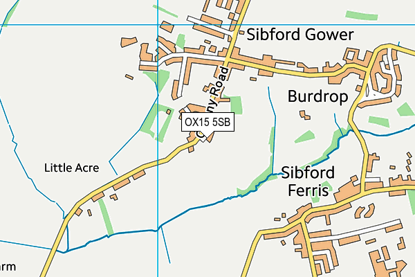 OX15 5SB map - OS VectorMap District (Ordnance Survey) OX15 5SB map - OS VectorMap District (Ordnance Survey)