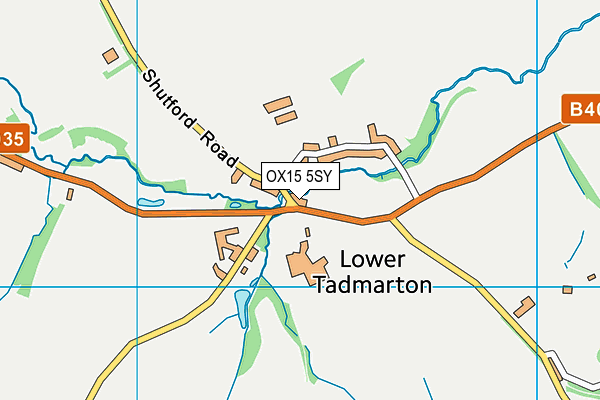 OX15 5SY map - OS VectorMap District (Ordnance Survey) OX15 5SY map - OS VectorMap District (Ordnance Survey)