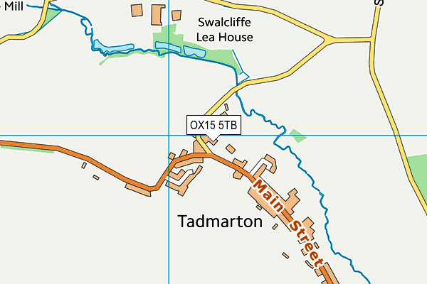 OX15 5TB map - OS VectorMap District (Ordnance Survey)