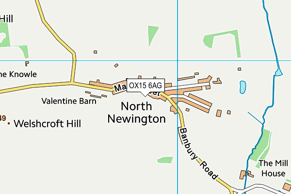 OX15 6AG map - OS VectorMap District (Ordnance Survey) OX15 6AG map - OS VectorMap District (Ordnance Survey)