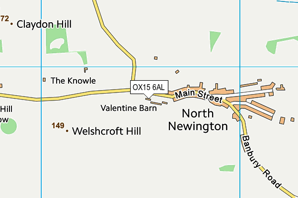 OX15 6AL map - OS VectorMap District (Ordnance Survey) OX15 6AL map - OS VectorMap District (Ordnance Survey)