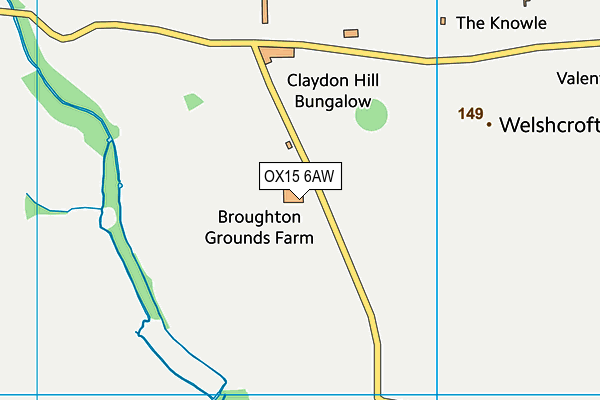 OX15 6AW map - OS VectorMap District (Ordnance Survey) OX15 6AW map - OS VectorMap District (Ordnance Survey)