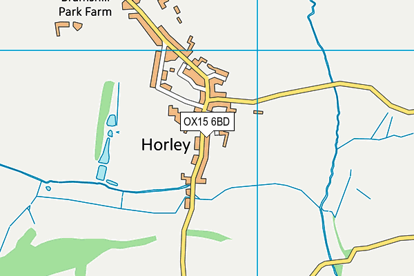 OX15 6BD map - OS VectorMap District (Ordnance Survey) OX15 6BD map - OS VectorMap District (Ordnance Survey)