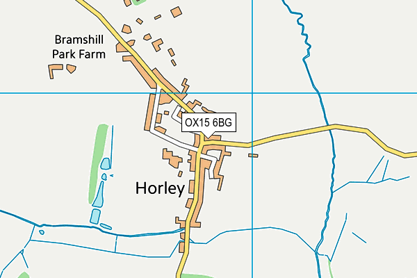 OX15 6BG map - OS VectorMap District (Ordnance Survey) OX15 6BG map - OS VectorMap District (Ordnance Survey)