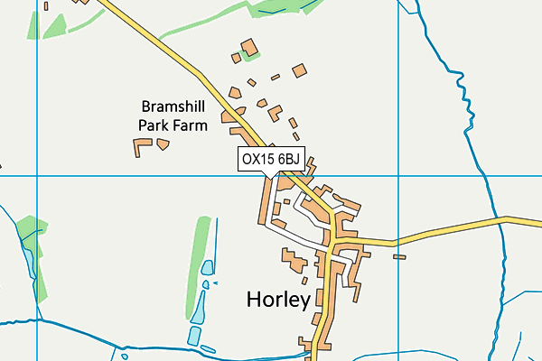 OX15 6BJ map - OS VectorMap District (Ordnance Survey) OX15 6BJ map - OS VectorMap District (Ordnance Survey)