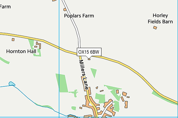 OX15 6BW map - OS VectorMap District (Ordnance Survey) OX15 6BW map - OS VectorMap District (Ordnance Survey)