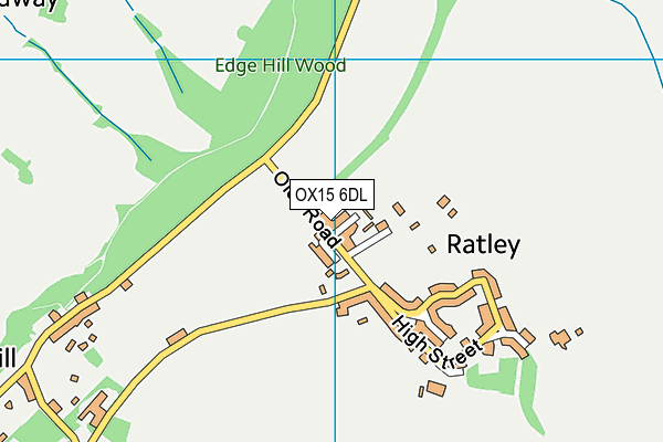 OX15 6DL map - OS VectorMap District (Ordnance Survey) OX15 6DL map - OS VectorMap District (Ordnance Survey)