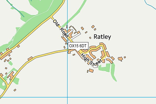 OX15 6DT map - OS VectorMap District (Ordnance Survey)