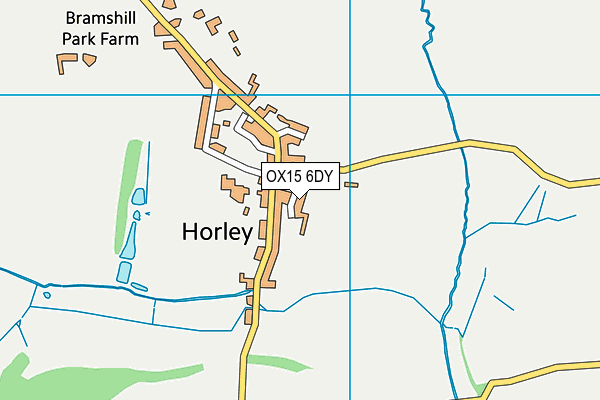 OX15 6DY map - OS VectorMap District (Ordnance Survey) OX15 6DY map - OS VectorMap District (Ordnance Survey)