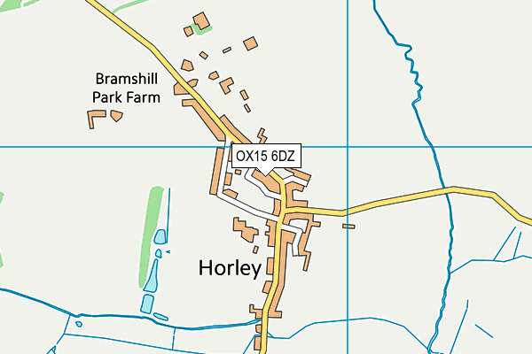 OX15 6DZ map - OS VectorMap District (Ordnance Survey) OX15 6DZ map - OS VectorMap District (Ordnance Survey)