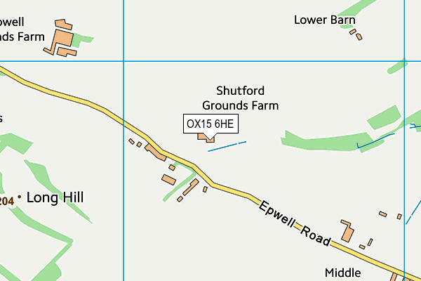 OX15 6HE map - OS VectorMap District (Ordnance Survey)