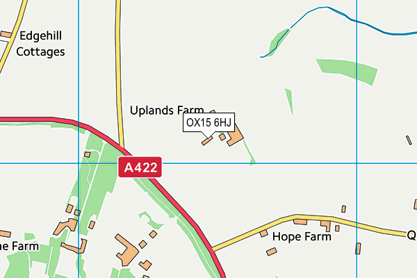 OX15 6HJ map - OS VectorMap District (Ordnance Survey) OX15 6HJ map - OS VectorMap District (Ordnance Survey)