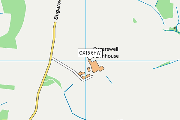 OX15 6HW map - OS VectorMap District (Ordnance Survey) OX15 6HW map - OS VectorMap District (Ordnance Survey)