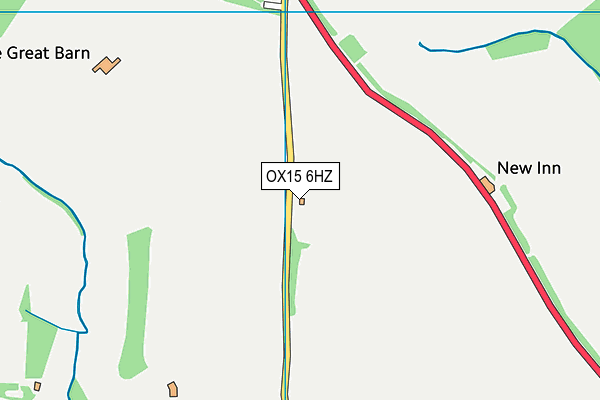 OX15 6HZ map - OS VectorMap District (Ordnance Survey)
