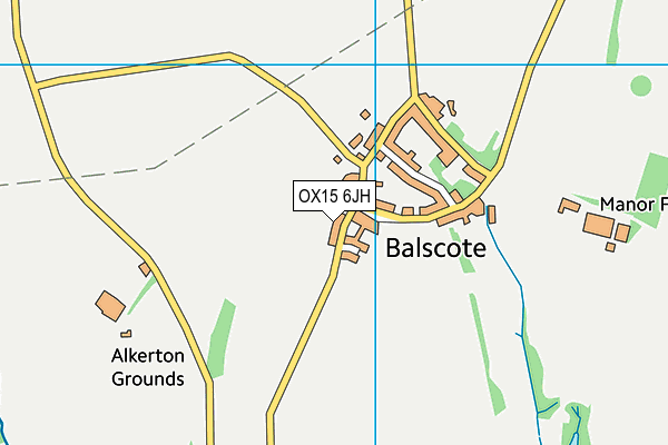 OX15 6JH map - OS VectorMap District (Ordnance Survey) OX15 6JH map - OS VectorMap District (Ordnance Survey)