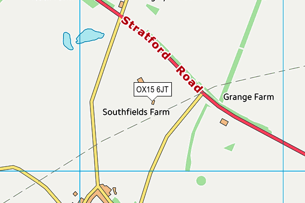 OX15 6JT map - OS VectorMap District (Ordnance Survey) OX15 6JT map - OS VectorMap District (Ordnance Survey)