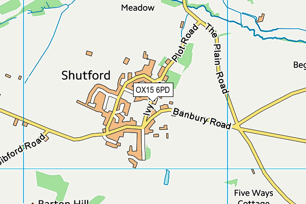 OX15 6PD map - OS VectorMap District (Ordnance Survey) OX15 6PD map - OS VectorMap District (Ordnance Survey)