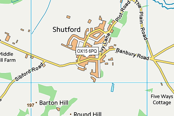 OX15 6PQ map - OS VectorMap District (Ordnance Survey)