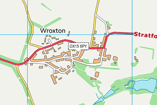OX15 6PY map - OS VectorMap District (Ordnance Survey) OX15 6PY map - OS VectorMap District (Ordnance Survey)