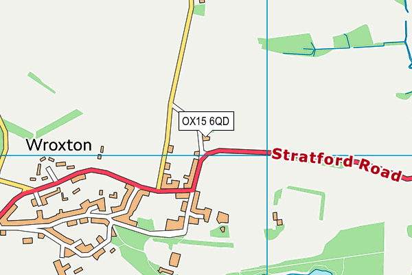 OX15 6QD map - OS VectorMap District (Ordnance Survey) OX15 6QD map - OS VectorMap District (Ordnance Survey)