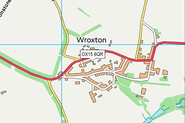OX15 6QR map - OS VectorMap District (Ordnance Survey) OX15 6QR map - OS VectorMap District (Ordnance Survey)