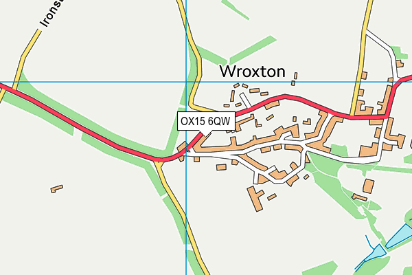 OX15 6QW map - OS VectorMap District (Ordnance Survey) OX15 6QW map - OS VectorMap District (Ordnance Survey)