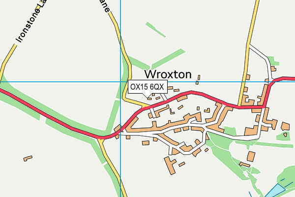 OX15 6QX map - OS VectorMap District (Ordnance Survey) OX15 6QX map - OS VectorMap District (Ordnance Survey)