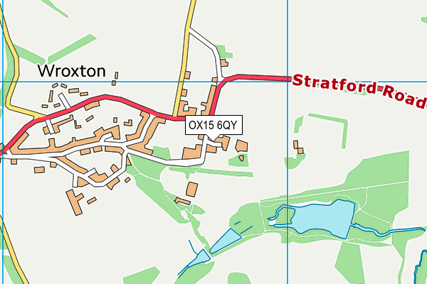 OX15 6QY map - OS VectorMap District (Ordnance Survey) OX15 6QY map - OS VectorMap District (Ordnance Survey)