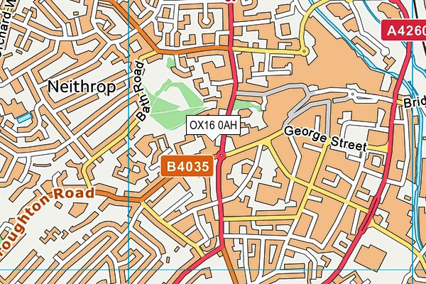 OX16 0AH map - OS VectorMap District (Ordnance Survey) OX16 0AH map - OS VectorMap District (Ordnance Survey)