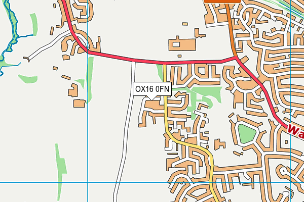 OX16 0FN map - OS VectorMap District (Ordnance Survey) OX16 0FN map - OS VectorMap District (Ordnance Survey)