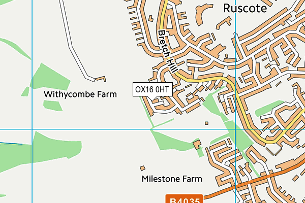 OX16 0HT map - OS VectorMap District (Ordnance Survey) OX16 0HT map - OS VectorMap District (Ordnance Survey)
