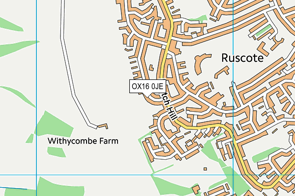 OX16 0JE map - OS VectorMap District (Ordnance Survey)