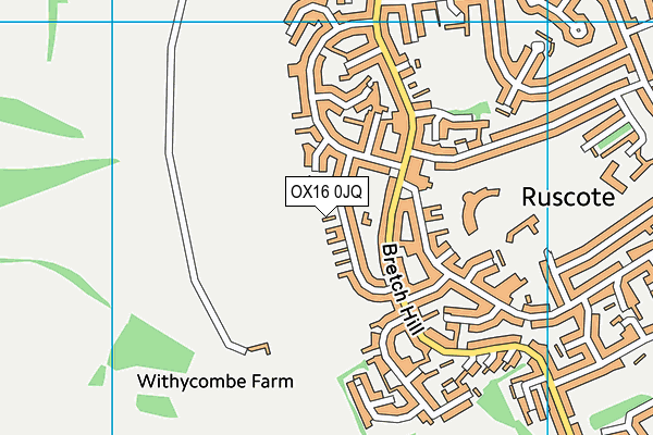 OX16 0JQ map - OS VectorMap District (Ordnance Survey) OX16 0JQ map - OS VectorMap District (Ordnance Survey)