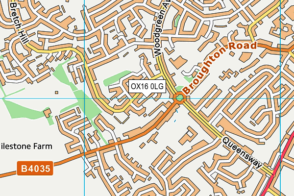 OX16 0LG map - OS VectorMap District (Ordnance Survey) OX16 0LG map - OS VectorMap District (Ordnance Survey)