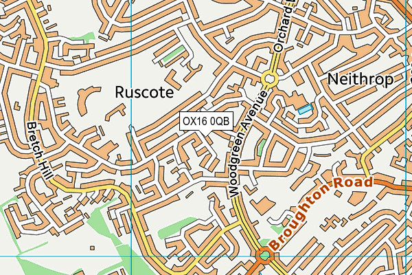OX16 0QB map - OS VectorMap District (Ordnance Survey) OX16 0QB map - OS VectorMap District (Ordnance Survey)