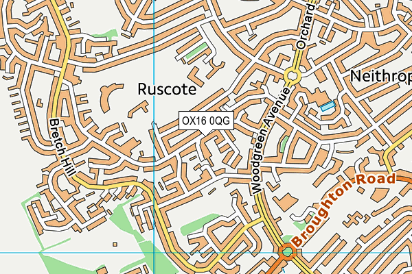 OX16 0QG map - OS VectorMap District (Ordnance Survey) OX16 0QG map - OS VectorMap District (Ordnance Survey)