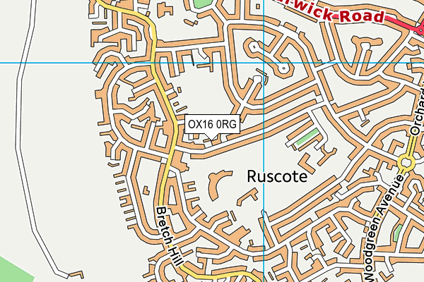 OX16 0RG map - OS VectorMap District (Ordnance Survey) OX16 0RG map - OS VectorMap District (Ordnance Survey)