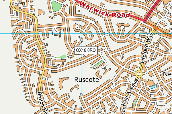 OX16 0RQ map - OS VectorMap District (Ordnance Survey)