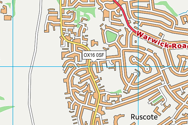 OX16 0SF map - OS VectorMap District (Ordnance Survey) OX16 0SF map - OS VectorMap District (Ordnance Survey)