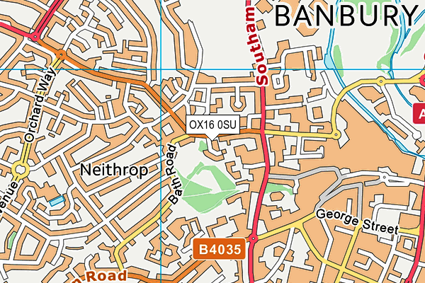 OX16 0SU map - OS VectorMap District (Ordnance Survey) OX16 0SU map - OS VectorMap District (Ordnance Survey)