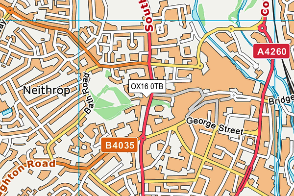 OX16 0TB map - OS VectorMap District (Ordnance Survey) OX16 0TB map - OS VectorMap District (Ordnance Survey)