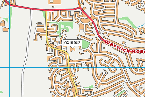 OX16 0UZ map - OS VectorMap District (Ordnance Survey) OX16 0UZ map - OS VectorMap District (Ordnance Survey)