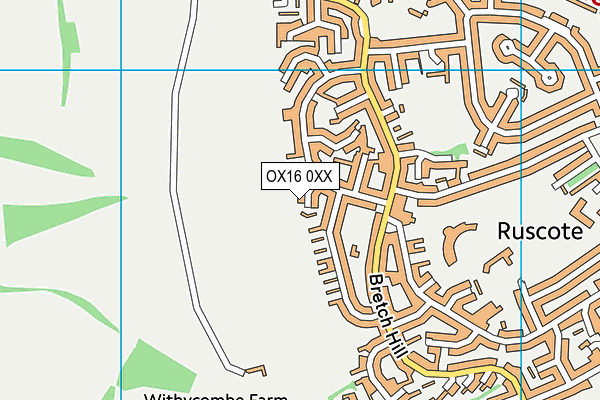 OX16 0XX map - OS VectorMap District (Ordnance Survey) OX16 0XX map - OS VectorMap District (Ordnance Survey)