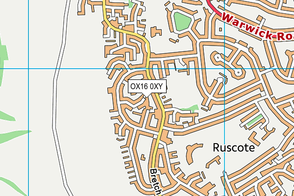 OX16 0XY map - OS VectorMap District (Ordnance Survey) OX16 0XY map - OS VectorMap District (Ordnance Survey)