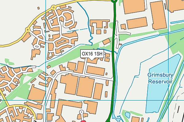 OX16 1SH map - OS VectorMap District (Ordnance Survey) OX16 1SH map - OS VectorMap District (Ordnance Survey)
