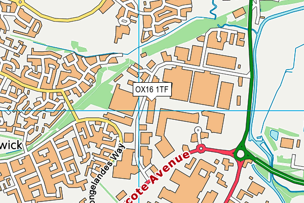 OX16 1TF map - OS VectorMap District (Ordnance Survey) OX16 1TF map - OS VectorMap District (Ordnance Survey)