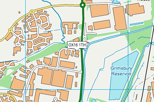 OX16 1TH map - OS VectorMap District (Ordnance Survey) OX16 1TH map - OS VectorMap District (Ordnance Survey)
